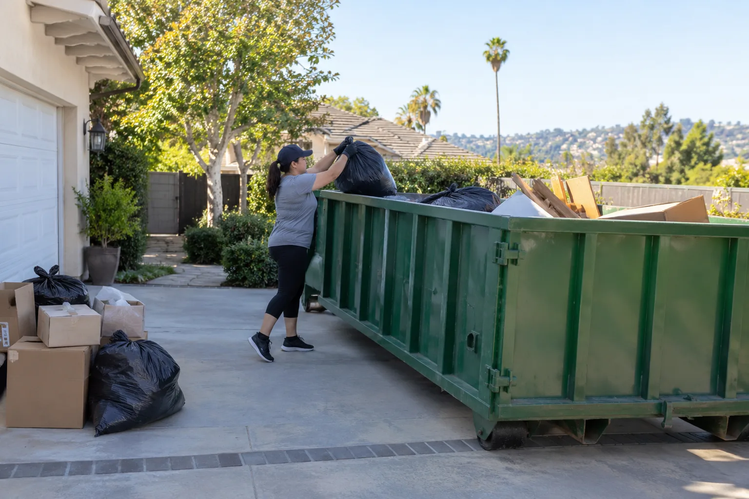 Dumpster Rental project in progress